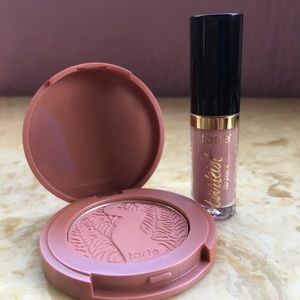 Tarte Makeup blush and lipstick